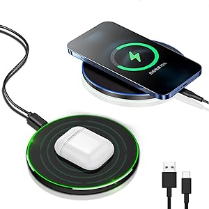 RYNX | 30W Fast Wireless Charging Pad | Premium Usb C Charging Cable Magsafe Charger For Apple Iphone, Samsung & Android - Fast Wireless Charging Pad