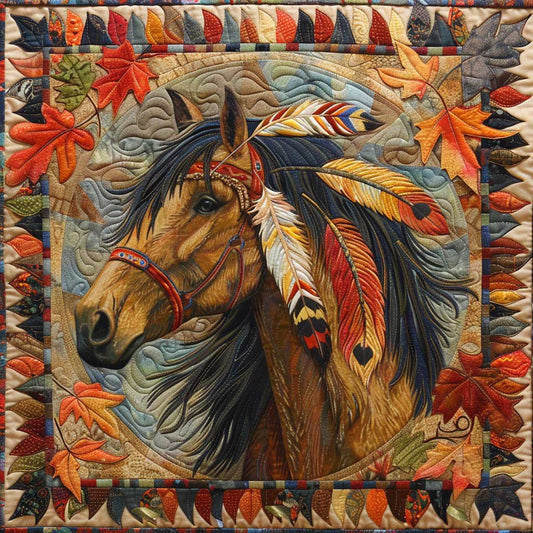 Rynx | Feather Horse Quilted Blanket