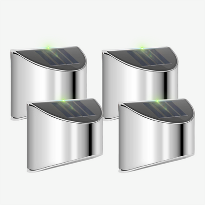 Rynx | Solar Led Outdoor Wall Lamps in Stainless Steel