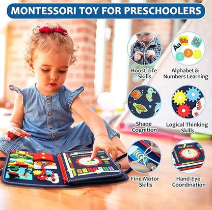 Rynx | Felt Learning Board Busy Board – Montessori Toy for Skill Development