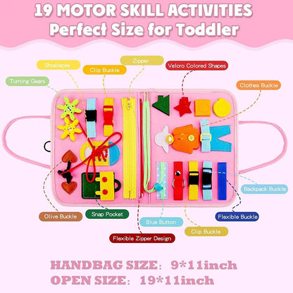 Rynx | Felt Learning Board Busy Board – Montessori Toy for Skill Development