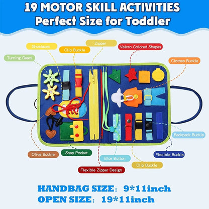 Rynx | Felt Learning Board Busy Board – Montessori Toy for Skill Development