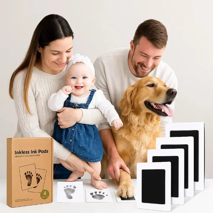 Rynx | Smudge-free hand and paw print ink pad set with non-toxic ink