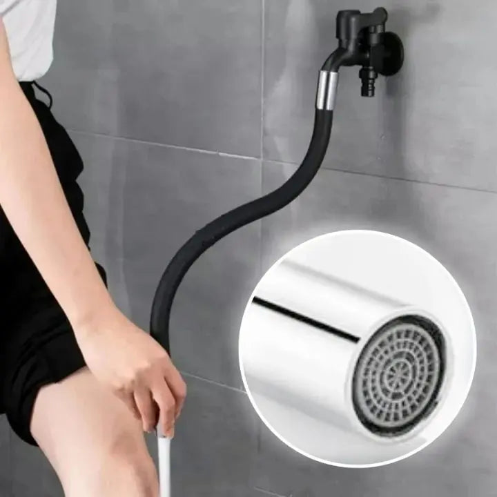 Rynx | Flexible faucet extension – 50cm 360° swivel & water-saving