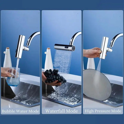 Rynx | Flexible waterfall kitchen faucet with multiple spray modes