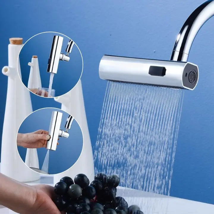 Rynx | Flexible waterfall kitchen faucet with multiple spray modes