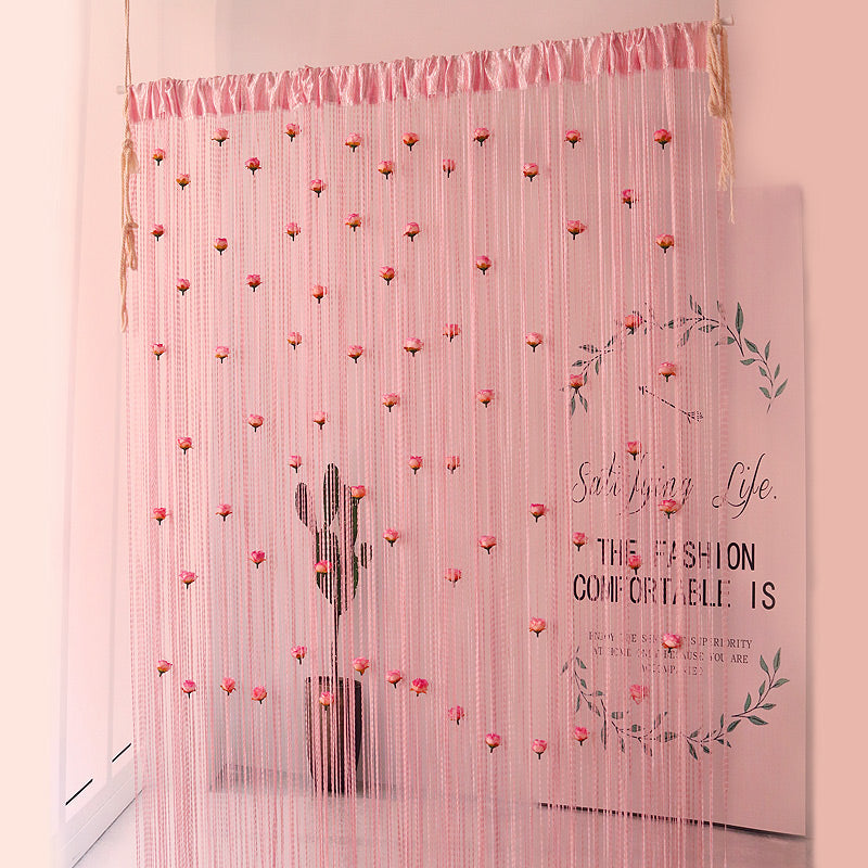 Rynx | Floral Decorative Hanging Room Divider Curtain