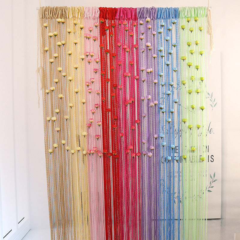 Rynx | Floral Decorative Hanging Room Divider Curtain