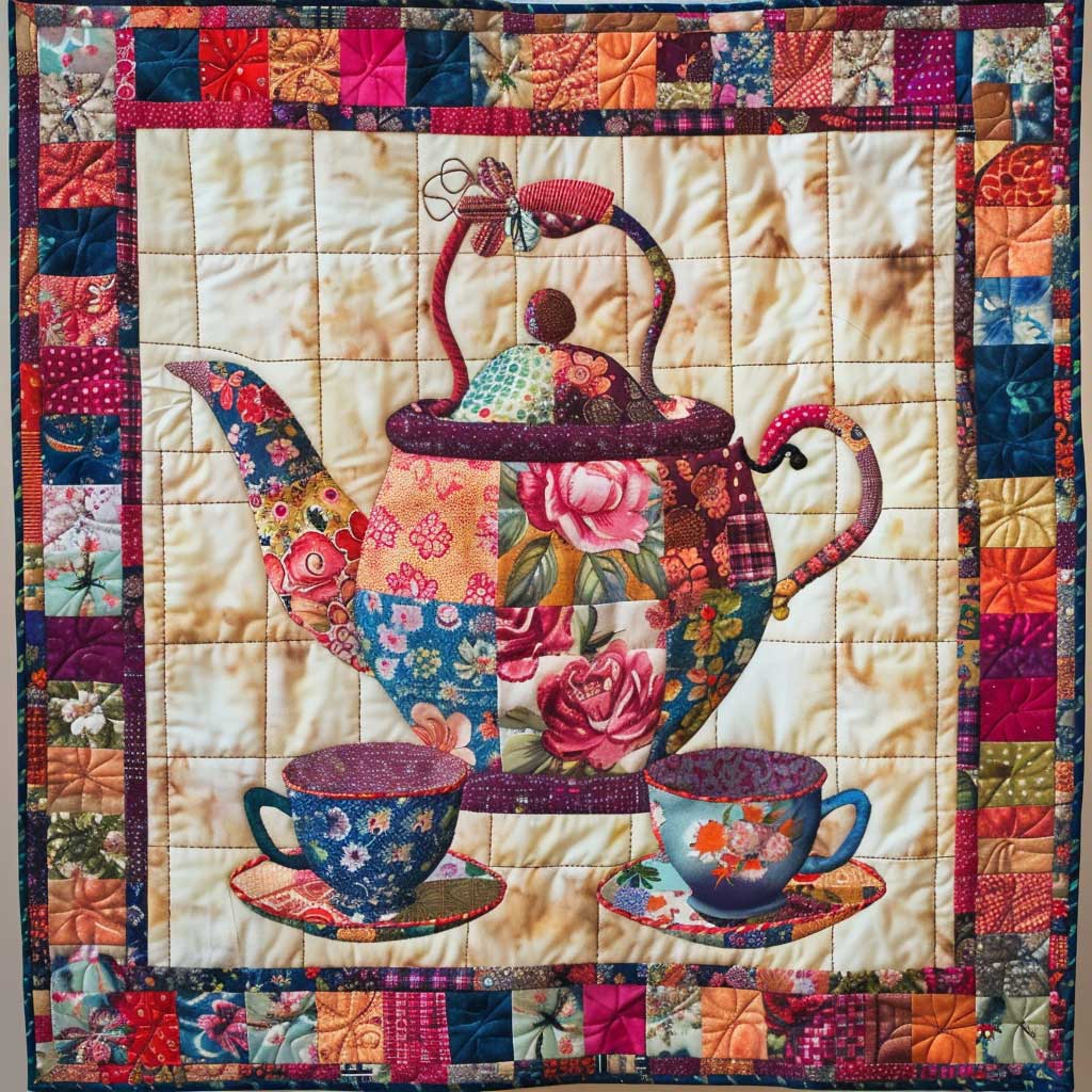 Rynx | Flower Patchwork Tea Service Blanket