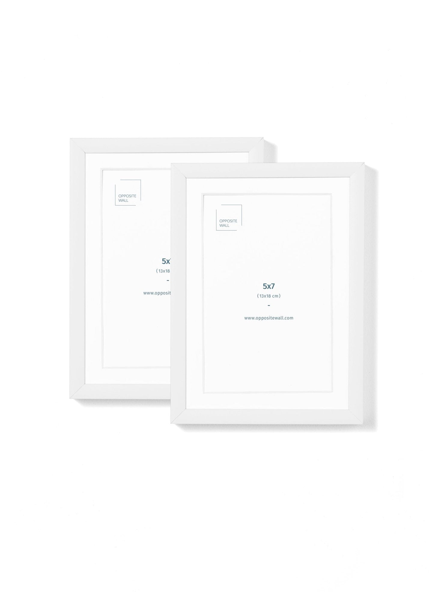 Rynx | White Metal Frame (2-Pack), 5x7 Inches | 13x18 cm