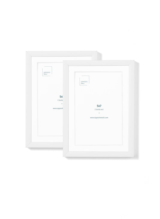 Rynx | White Metal Frame (2-Pack), 5x7 Inches | 13x18 cm