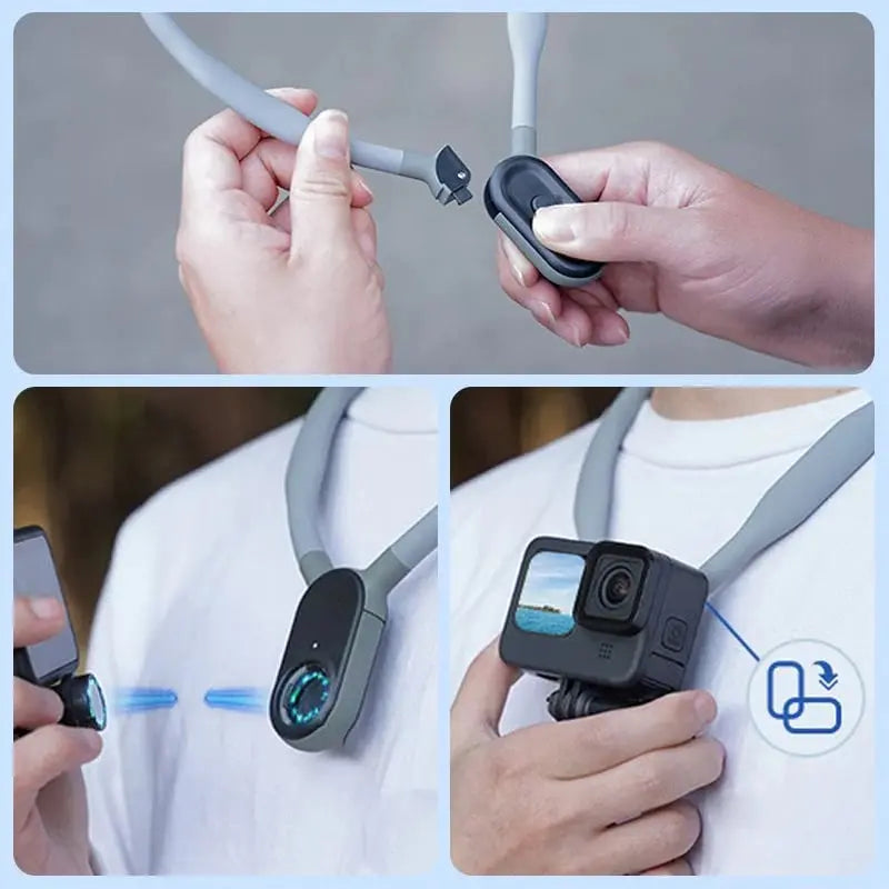 Rynx | Hands-free U-shaped neck holder for POV and Vlog recordings