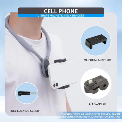Rynx | Hands-free U-shaped neck holder for POV and Vlog recordings