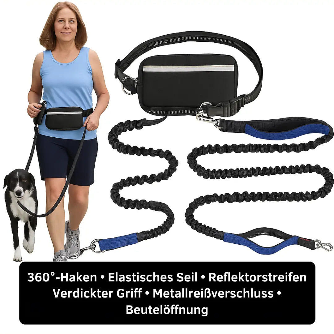 Rynx | Hands-free walking – with leash & bag in one