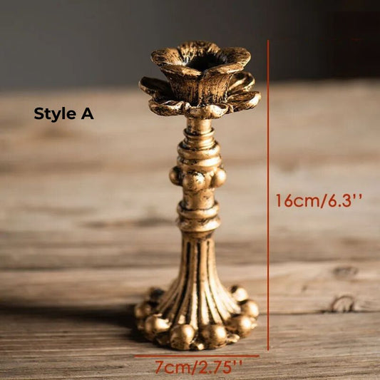 Rynx | AuricGlow – Rustic Candle Holder with Elegant Luxury for a Timeless Look