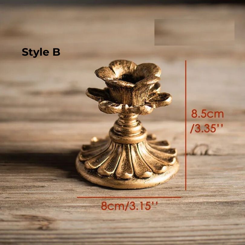 Rynx | AuricGlow – Rustic Candle Holder with Elegant Luxury for a Timeless Look