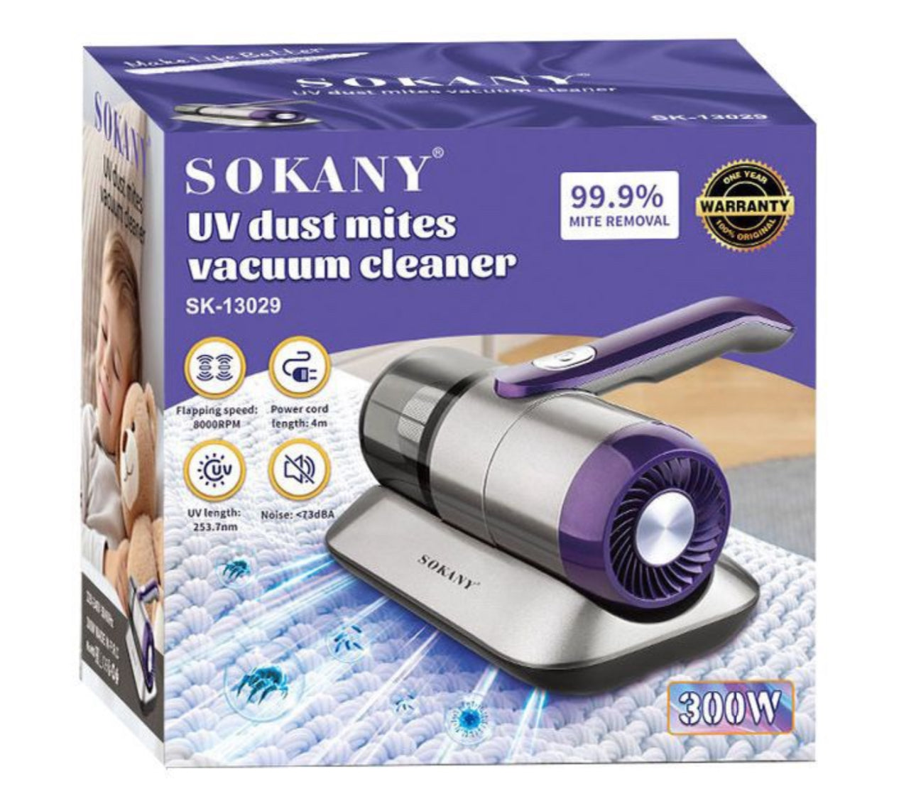 Rynx | SOKANY UV Dust Mite Vacuum Cleaner