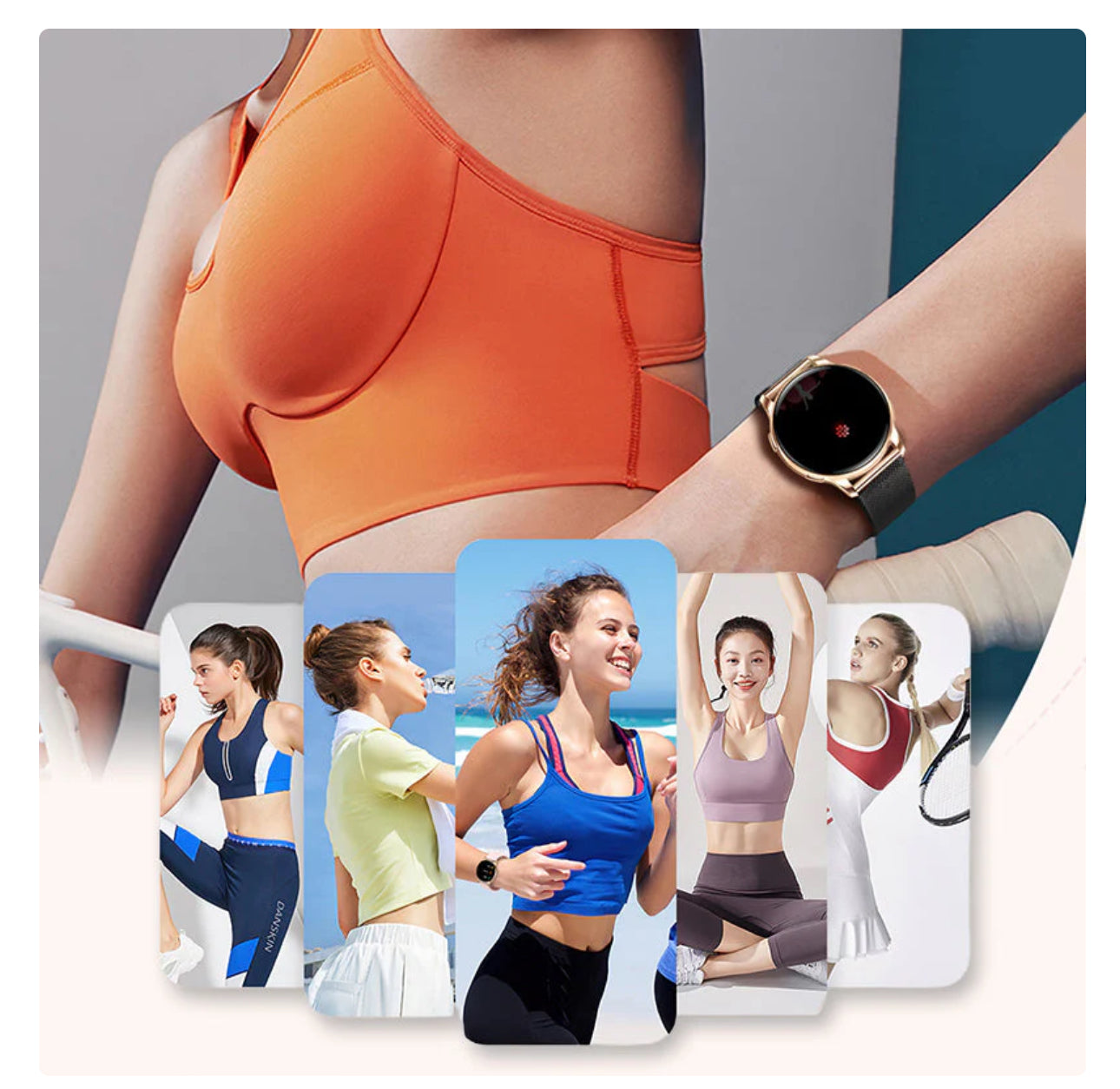 Rynx | Smartwatch with HD display, Bluetooth call, heart & sleep monitor, IP68 waterproof, Android/iOS