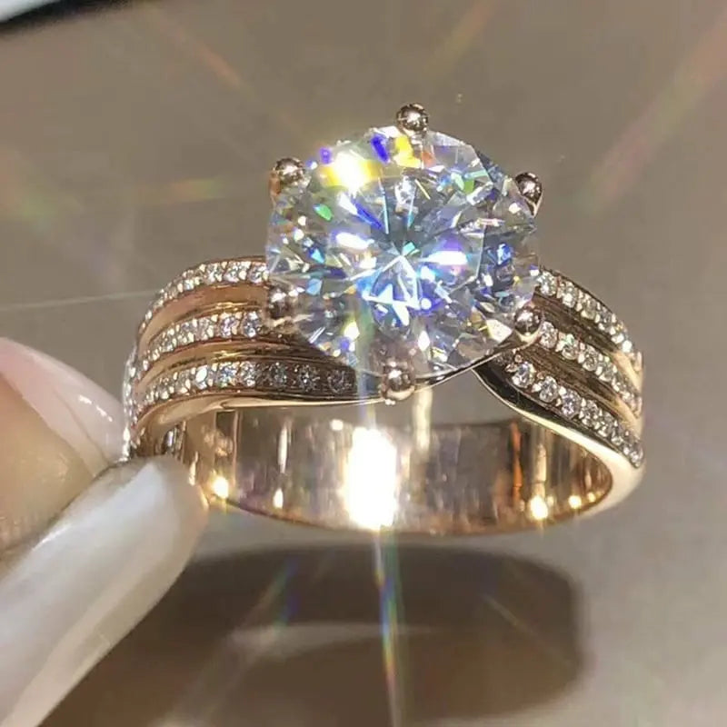 Rynx | Sparkling 3-Carat Zirconia Ring – Glamorous Shine for Any Occasion