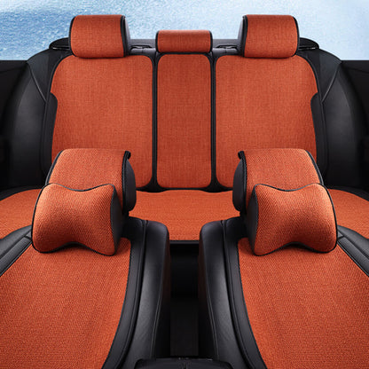 RYNX | Cotton Blend Breathable Anti-Slip Car Seat Cover Full Set