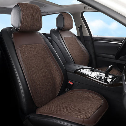 RYNX | Cotton Blend Breathable Anti-Slip Car Seat Cover Full Set
