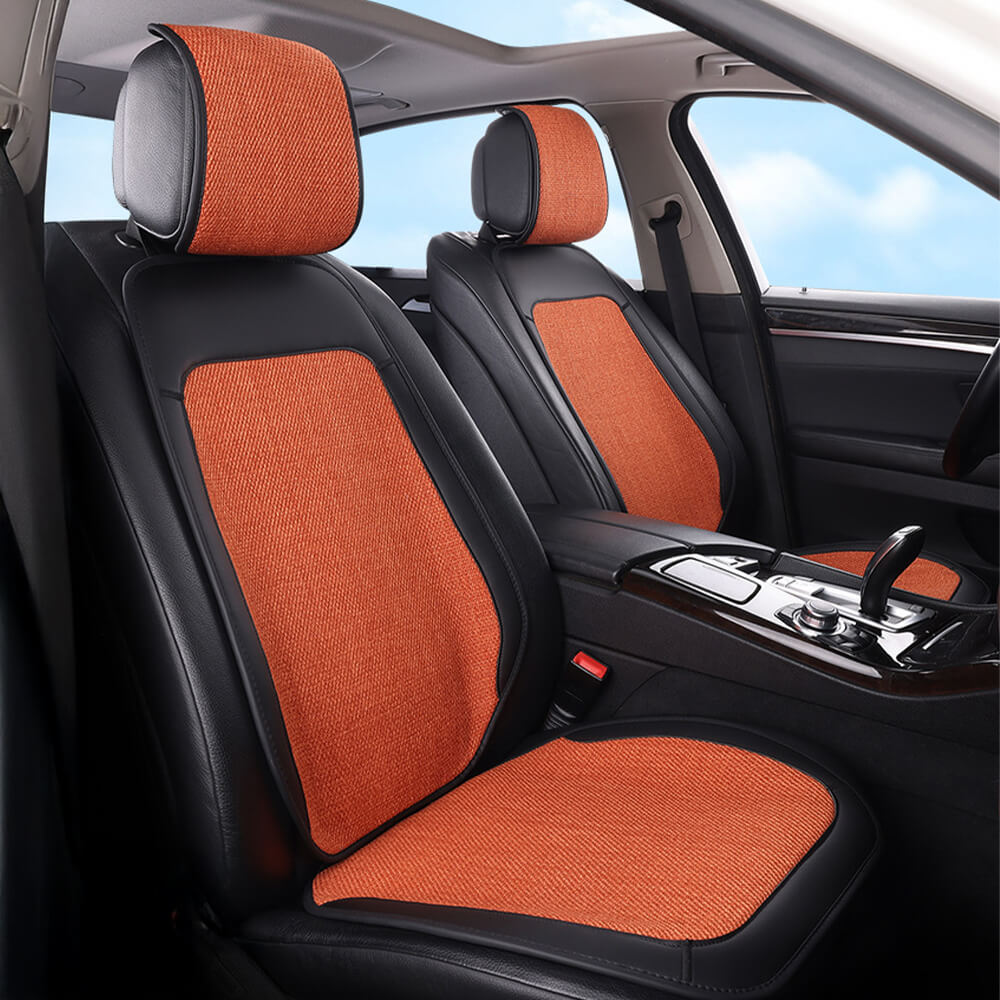 RYNX | Cotton Blend Breathable Anti-Slip Car Seat Cover Full Set