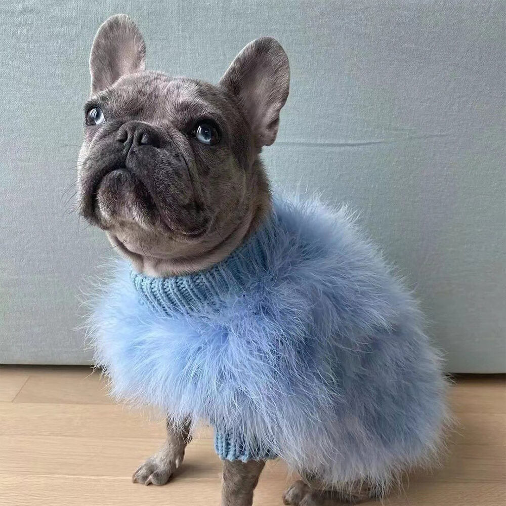 RYNX | Fluffy Fashion Luxurious Dog Turtleneck Knit Sweater