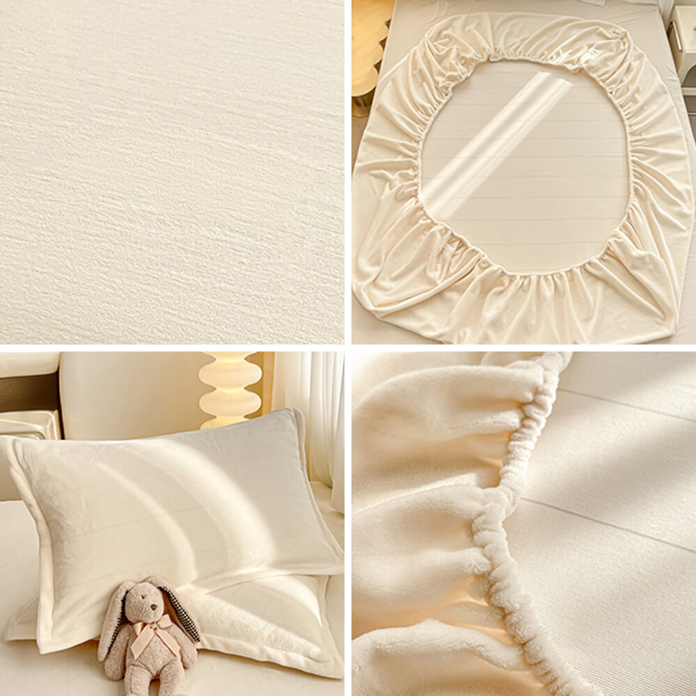 RYNX | Velvet Soft Fitted Sheet Mattress Cover