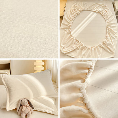 RYNX | Velvet Soft Fitted Sheet Mattress Cover