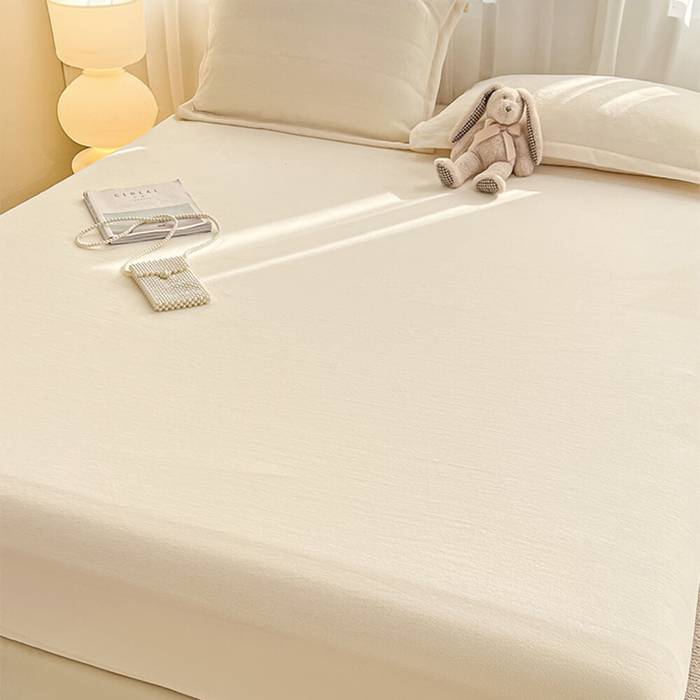 RYNX | Velvet Soft Fitted Sheet Mattress Cover
