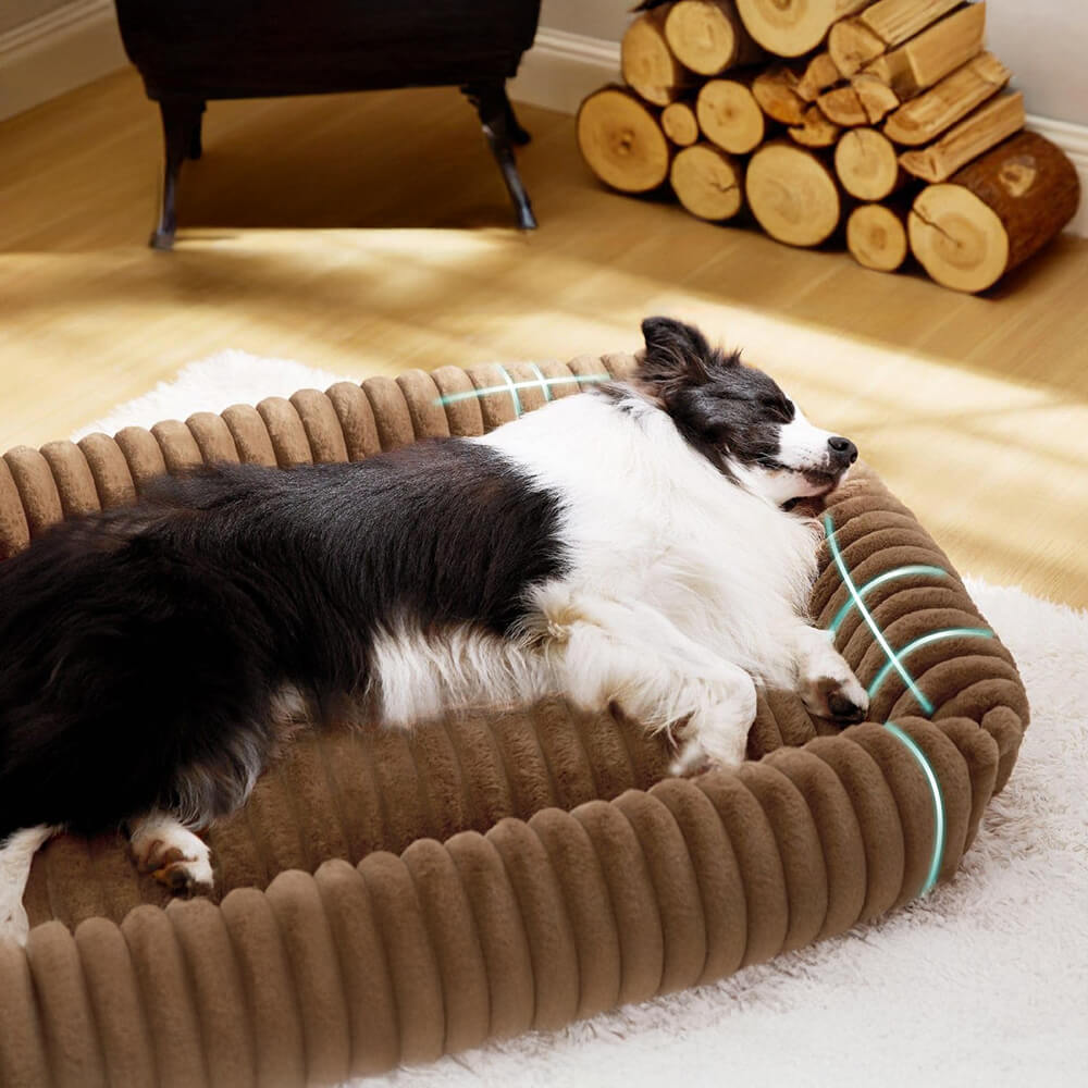 RYNX | Cozy Four-Sided Orthopedic Support Bolstered Dog & Cat Bed