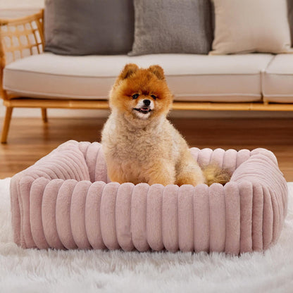 RYNX | Cozy Four-Sided Orthopedic Support Bolstered Dog & Cat Bed