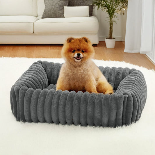 RYNX | Cozy Four-Sided Orthopedic Support Bolstered Dog & Cat Bed