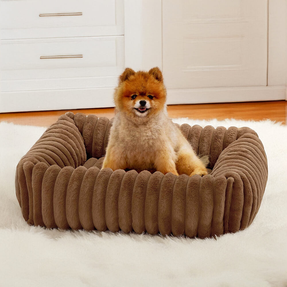 RYNX | Cozy Four-Sided Orthopedic Support Bolstered Dog & Cat Bed