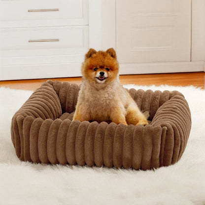 RYNX | Cozy Four-Sided Orthopedic Support Bolstered Dog & Cat Bed