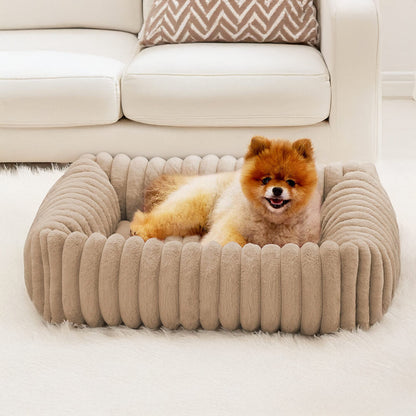 RYNX | Cozy Four-Sided Orthopedic Support Bolstered Dog & Cat Bed
