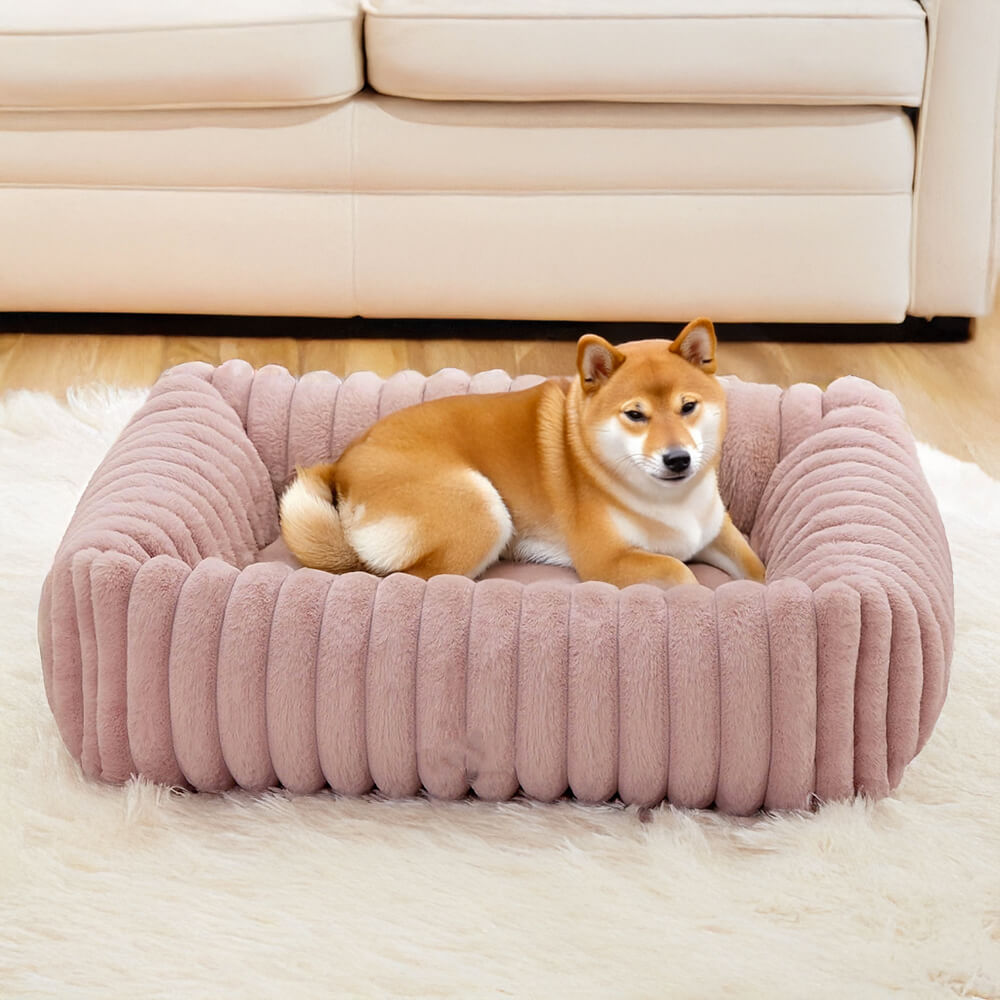 RYNX | Cozy Four-Sided Orthopedic Support Bolstered Dog & Cat Bed