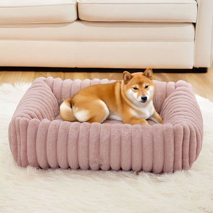 RYNX | Cozy Four-Sided Orthopedic Support Bolstered Dog & Cat Bed