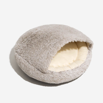RYNX | Plush Semi-Enclosed Pet Nest Pita Bed For Dogs