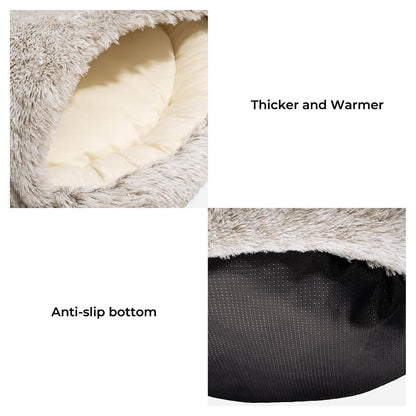 RYNX | Plush Semi-Enclosed Pet Nest Pita Bed For Dogs