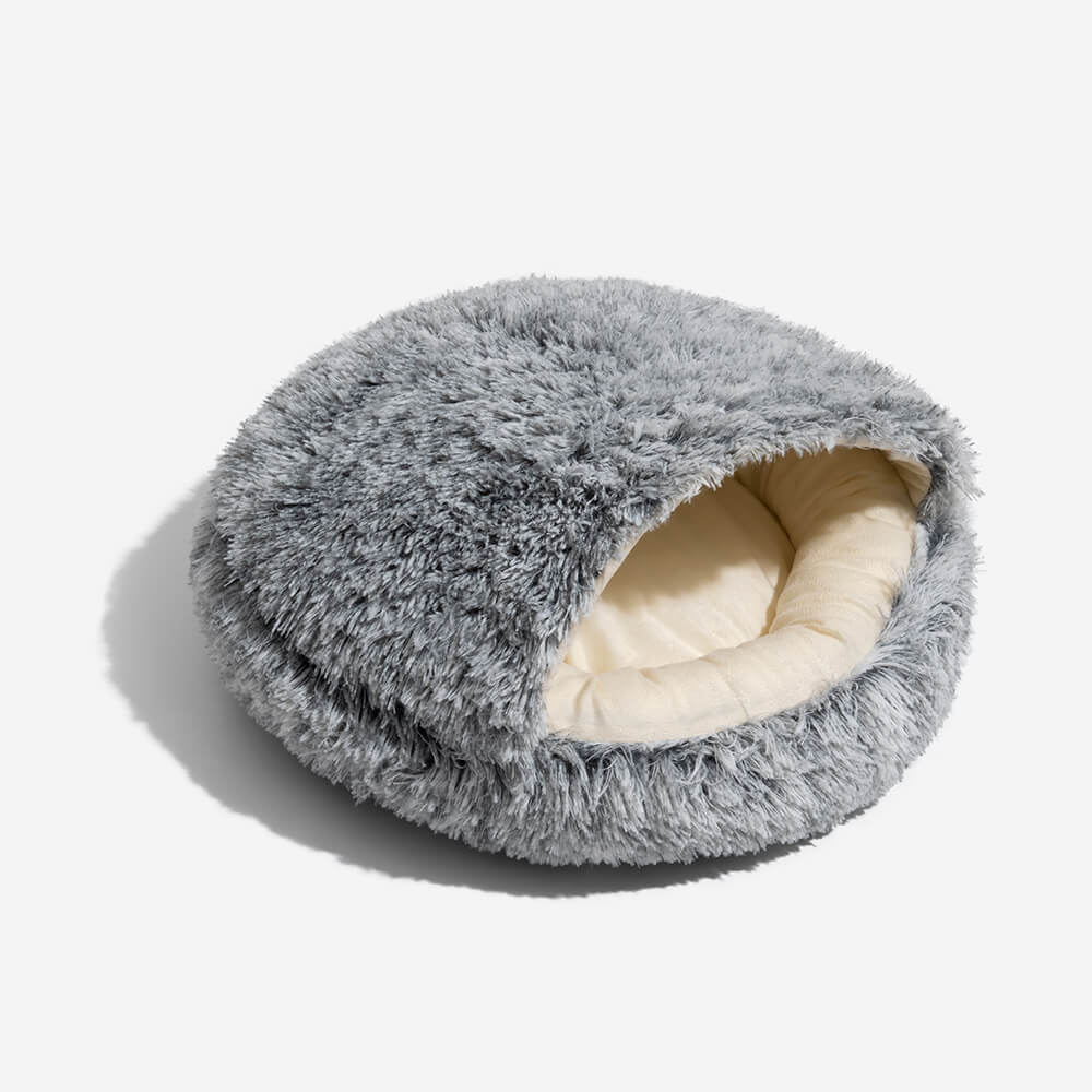 RYNX | Plush Semi-Enclosed Pet Nest Pita Bed For Dogs