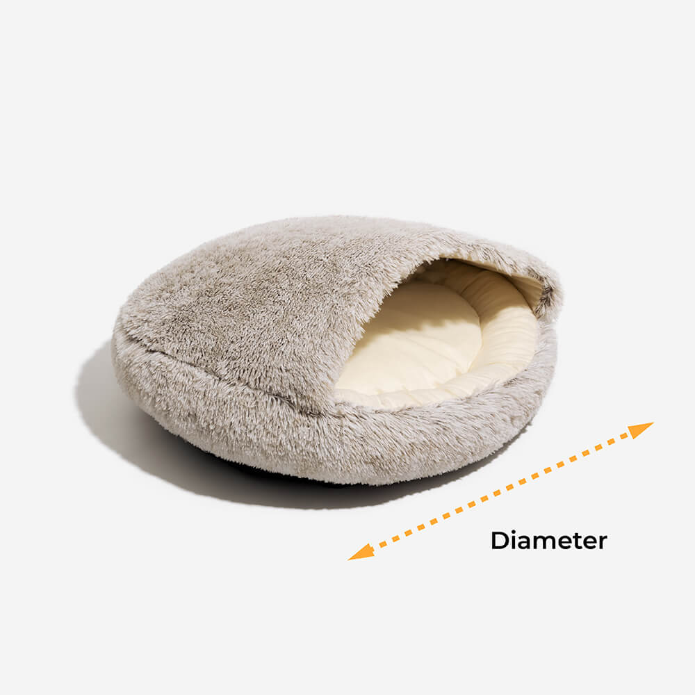 RYNX | Plush Semi-Enclosed Pet Nest Pita Bed For Dogs