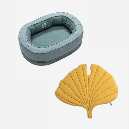 Rynx | Leaf-shaped Dog Blanket With Donut Dog Bed Luxury Dog Gifts