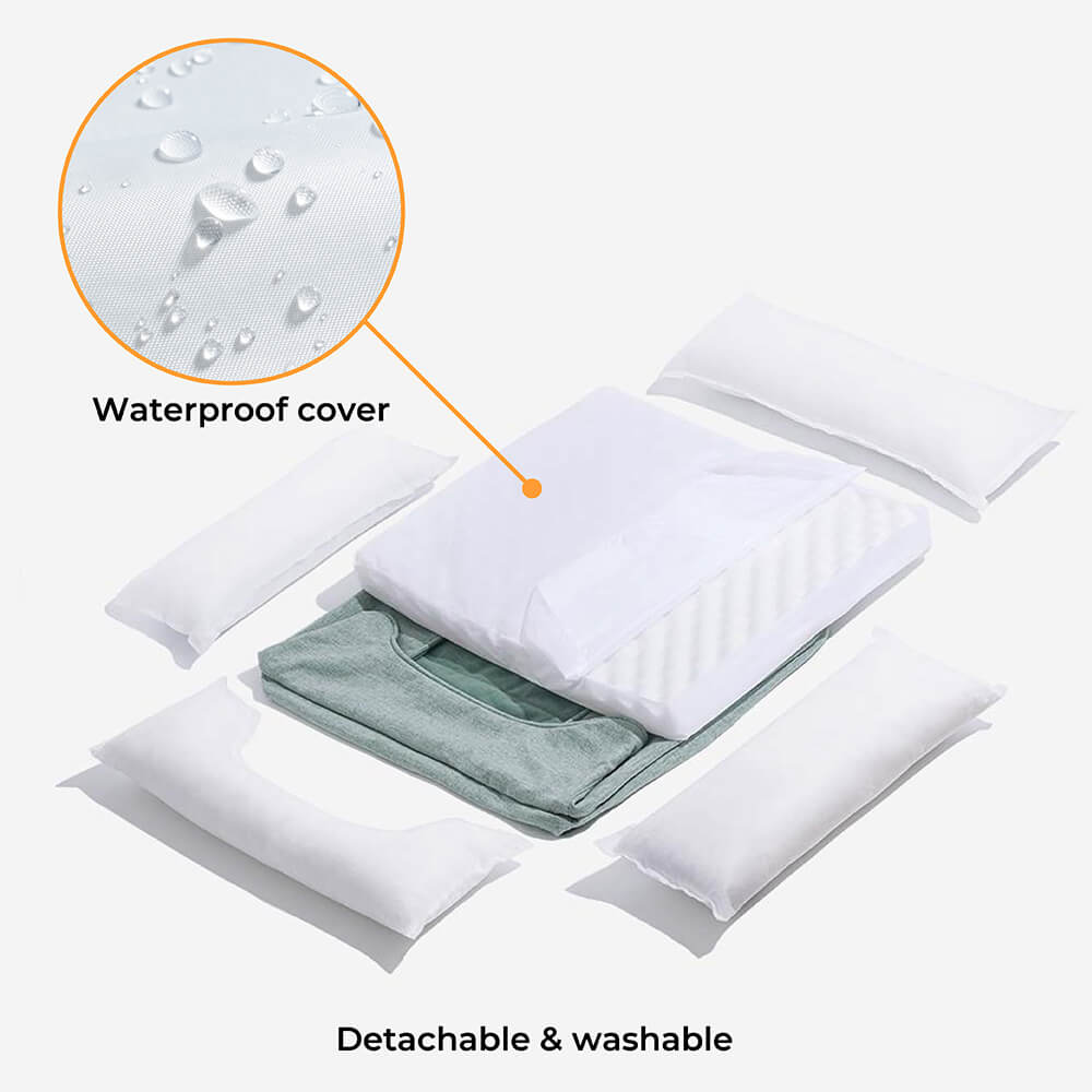 RYNX | Non-Slip Bolster Cat Bed - Cloudy Dream