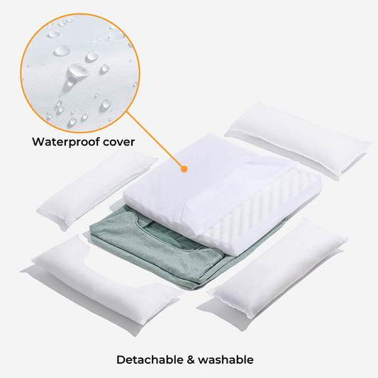 RYNX | Non-Slip Bolster Cat Bed - Cloudy Dream