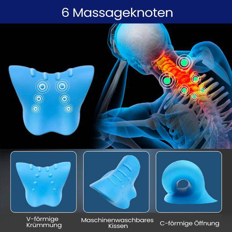 Rynx | Neck and shoulder relaxer, portable cervical traction device, neck exerciser, neck support correction, chiropractor pillow for relief of temporomandibular joint pain