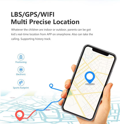 RYNX | Kids 4G & Wifi Gps Location Tracker Sos Smartwatch With Video Call For Girls & Boys