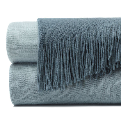 Rynx | Ombre Fringe Throw Blanket