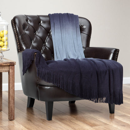 Rynx | Ombre Fringe Throw Blanket