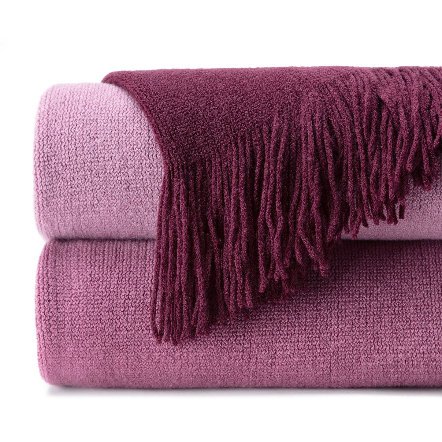 Rynx | Ombre Fringe Throw Blanket